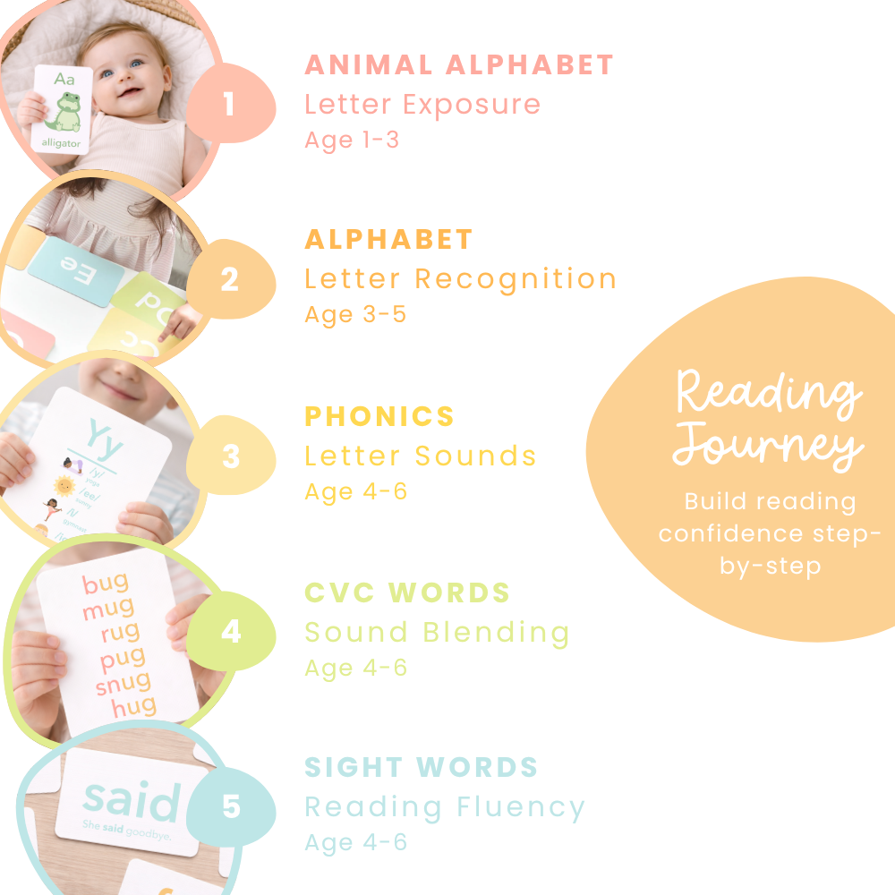 "Reading Flashcards Bundle for babies, perfect gift set for early learning and development."