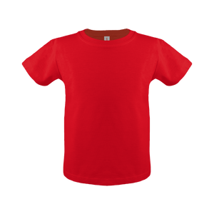 Unisex cotton toddler short sleeve t-shirt in angle 4 view, perfect for comfort and style.