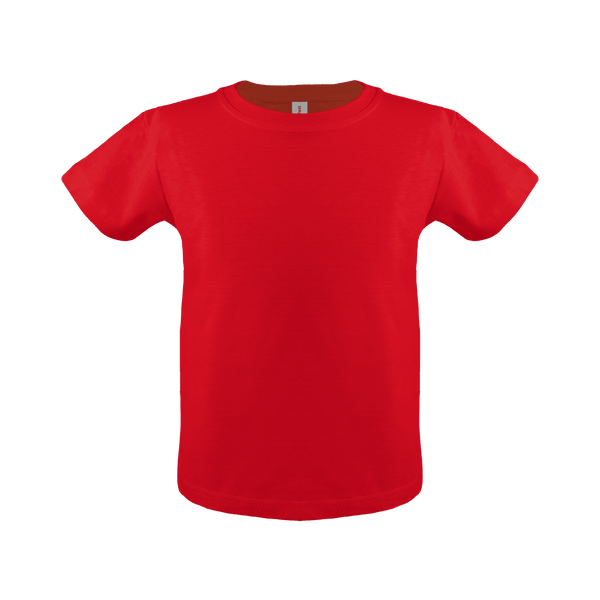 Unisex cotton toddler short sleeve t-shirt in angle 4 view, perfect for comfort and style.