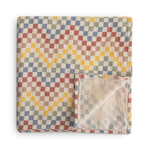 Mushie Organic Cotton Muslin Swaddle Blanket extra soft