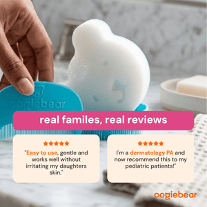 oogiebear cradle cap replacement sponge (2-pack)