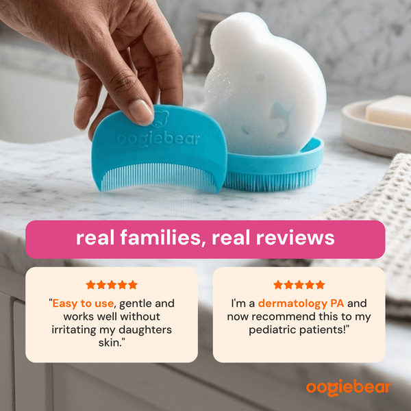 oogiebear cradle cap replacement sponge (2-pack)