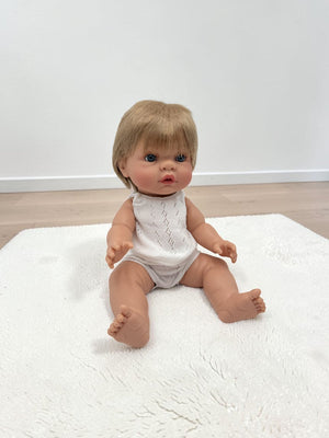 Bebenita 14" Baby Boy Doll - Rhodes | Unscented & Fully Clothed