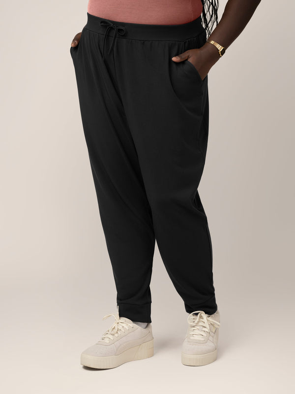 Bamboo Maternity & Postpartum Jogger | Black