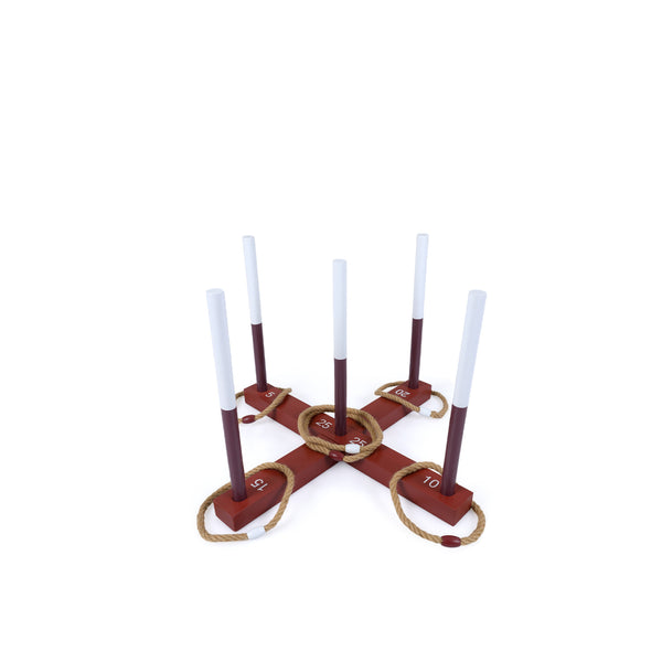 Ring Toss Game for Kids and Adult with 6 Rope Rings and Storage Bag
