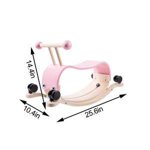 Avenlur Rocker Bug: Wooden balance and rocking toy for toddlers, perfect for indoor play and development.
