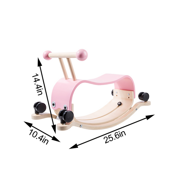 Avenlur Rocker Bug: Wooden balance and rocking toy for toddlers, perfect for indoor play and development.