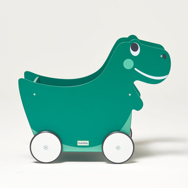 Push Toy and Toy Storage Toddler Dino