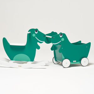 Push Toy and Toy Storage Toddler Dino