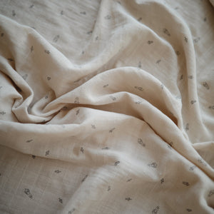 Mushie Organic Cotton Muslin Swaddle Blanket extra soft