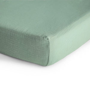 Mushie Extra Soft Muslin Crib Sheet 100% Cotton Pre-washed