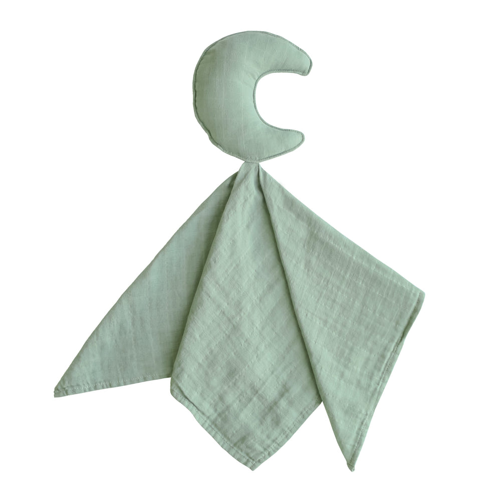 Soft Moon Lovey Blanket for babies, perfect for cuddling and comfort.