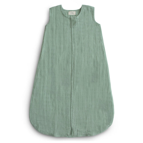 Organic cotton sleep bag for babies, shown at angle 6, soft and safe for a peaceful night's sleep.