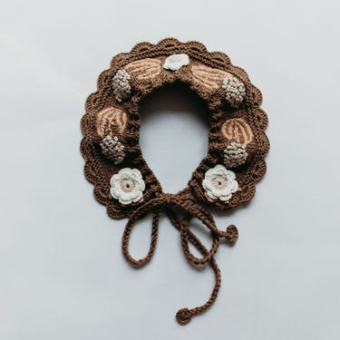 Rose Embroidered Collar - In Stock