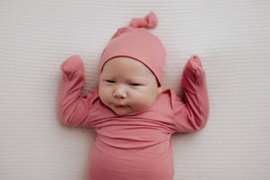 Rose Knotted Newborn Baby Gown