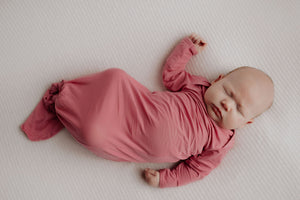 Rose Knotted Newborn Baby Gown