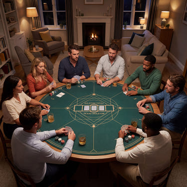 Round Poker Mat for Texas Hold'em 55 inch Portable Foldable Anti-Slip Rubber Base Table Layout-Green
