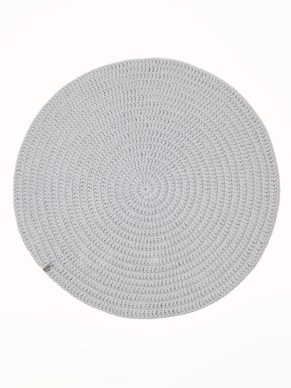 Round plain rug
