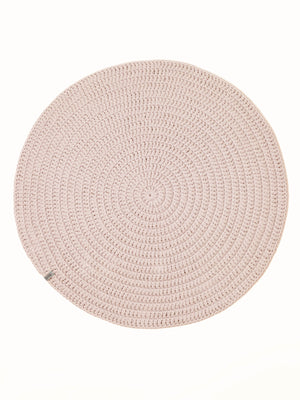 Round plain rug
