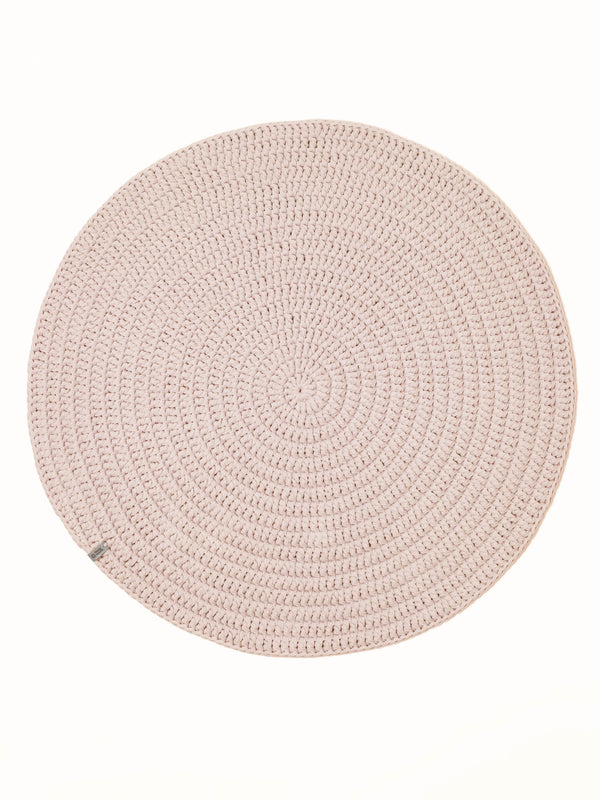 Round plain rug