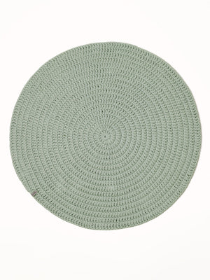 Round plain rug