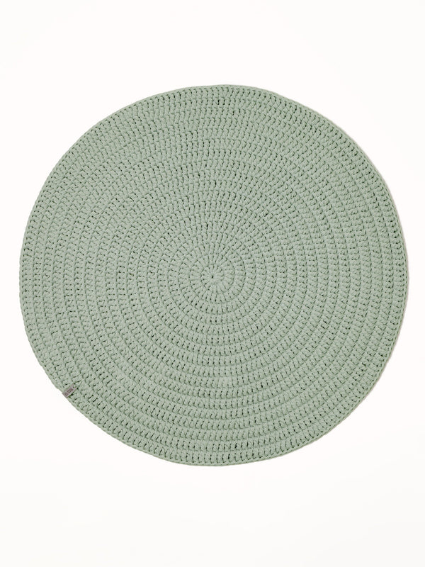 Round plain rug