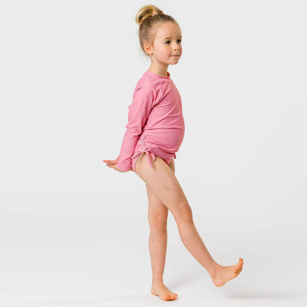 Kids LS Rash Top - Blush