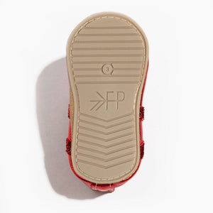 Ruby ballet slipper baby shoe, angle 6, perfect for little dancers and stylish outfits.