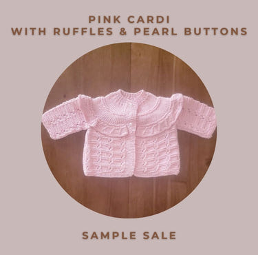 Lace Knit Cardi with Ruffles