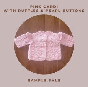 Lace Knit Cardi with Ruffles