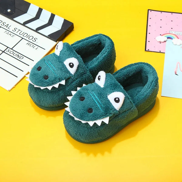 Soft Dino Slippers for Toddlers – Ages 1–6