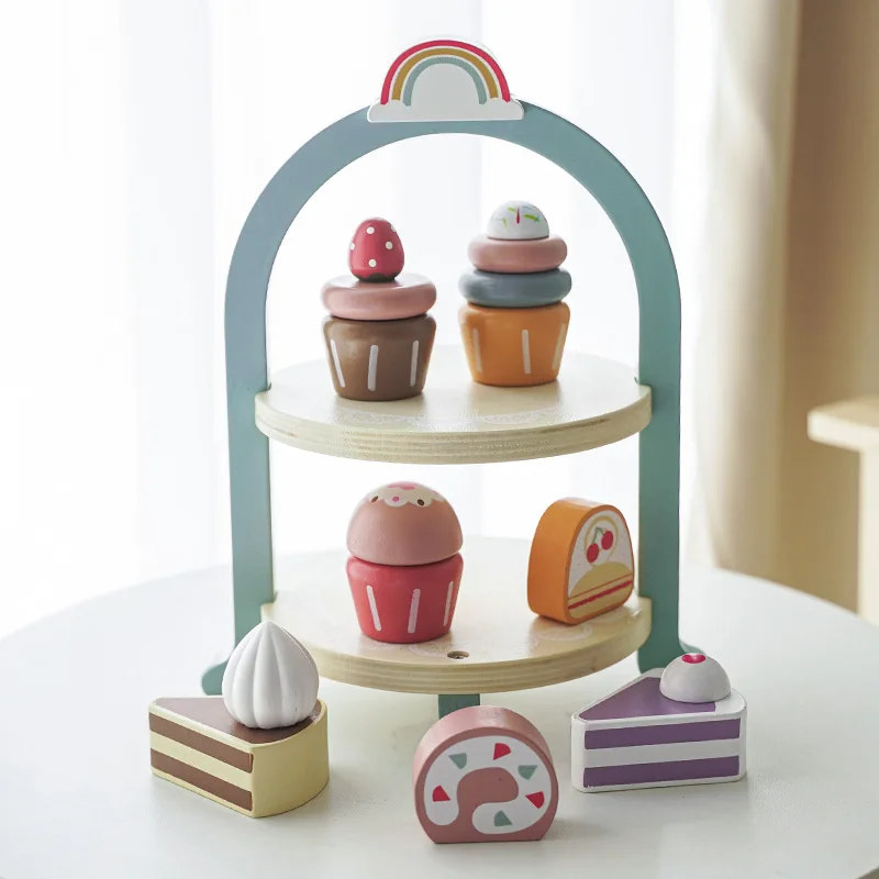 Wooden Toy Afternoon Tea Sweets - MOOGCO Baby