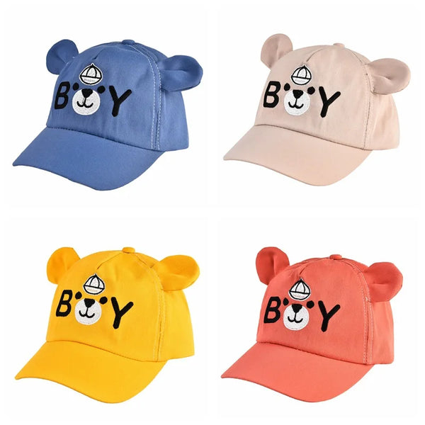 Summer cap with fun animals for children multivariant