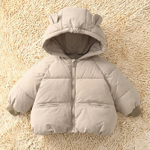 Kids Winter Down Jacket – Warm Hooded Parka for Boys & Girls