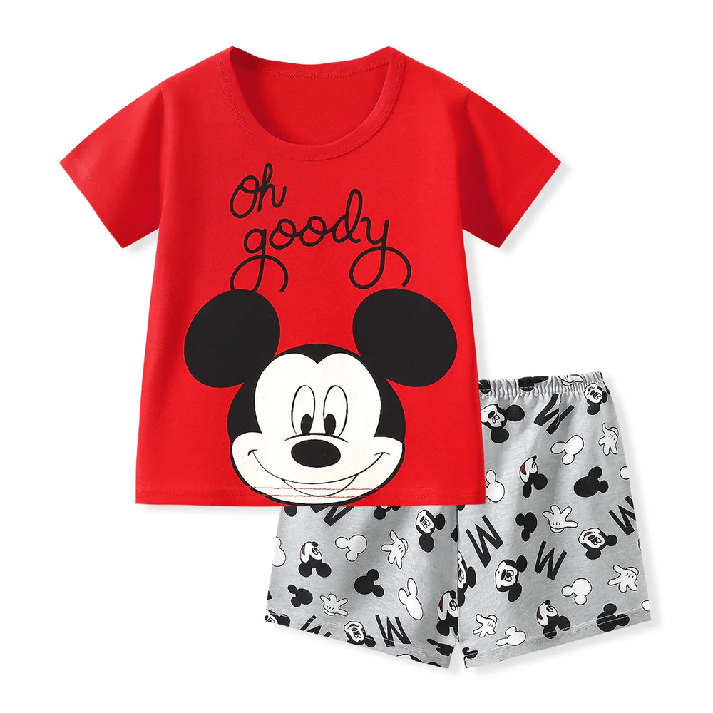 2-piece coordinated T-shirt and shorts set for children multivariant