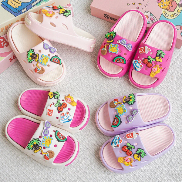 Fruit Kids Slippers – Soft & Non-Slip (Ages 2–9)