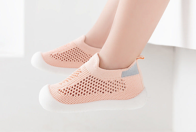 Pink baby first walkers for infants, perfect for early steps and stylish comfort.