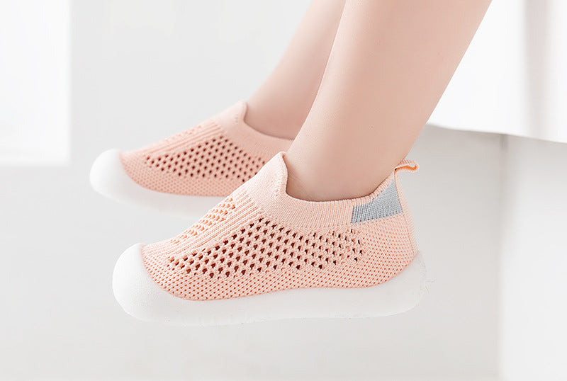 Pink baby first walkers for infants, perfect for early steps and stylish comfort.
