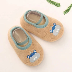 Soft Infant Floor Slippers – Safe & Cozy (0–18M)