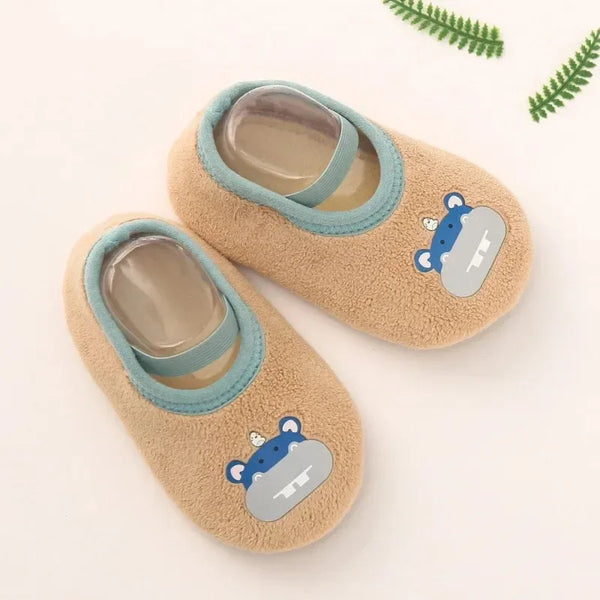 Soft Infant Floor Slippers – Safe & Cozy (0–18M)