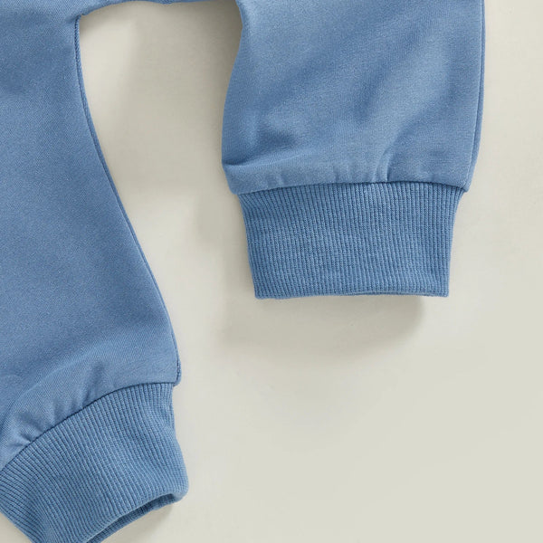 Baby Toddler Boys 2Pcs Fall Outfits Retro Truck Print Long Sleeve Sweatshirts and Long Pants Jogger Set