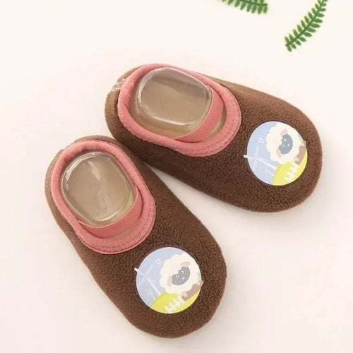 Soft Infant Floor Slippers – Safe & Cozy (0–18M)