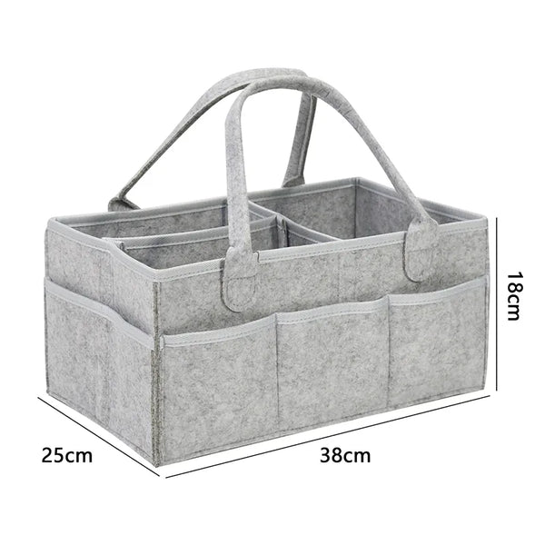 Multipurpose Nappy Basket and Storage with Pockets Multivariant