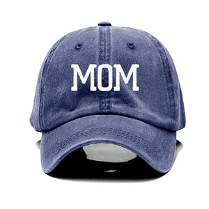 Embroidered Cotton Baseball Cap MOM and DAD