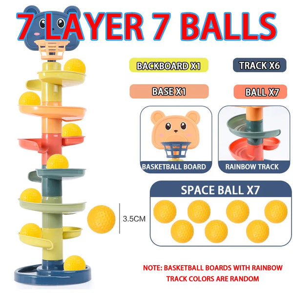 Rotating Toy Tower with Balls for Children Multivariant