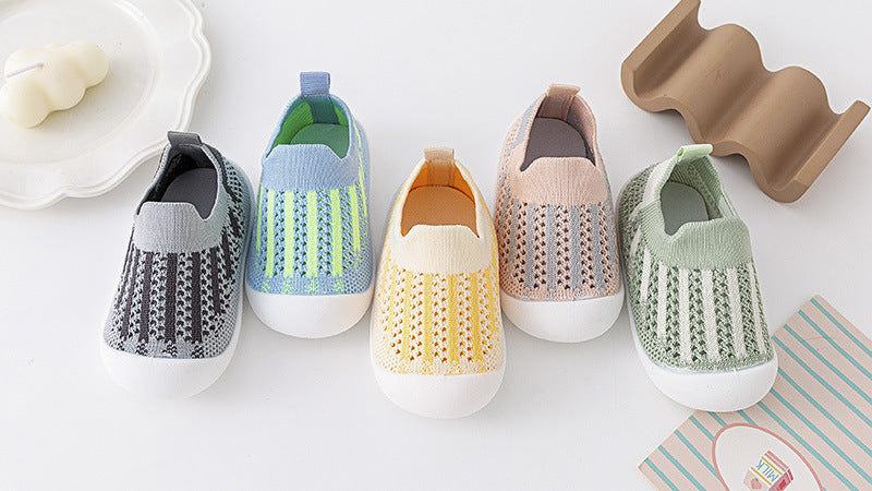 Baby First Walkers in Green Mix - Stylish and comfortable shoes for your baby's first steps.