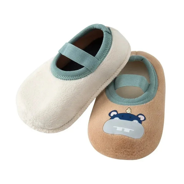 Soft Infant Floor Slippers – Safe & Cozy (0–18M)