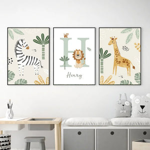 Decorative Picture "Jungle Animals" Multivariant