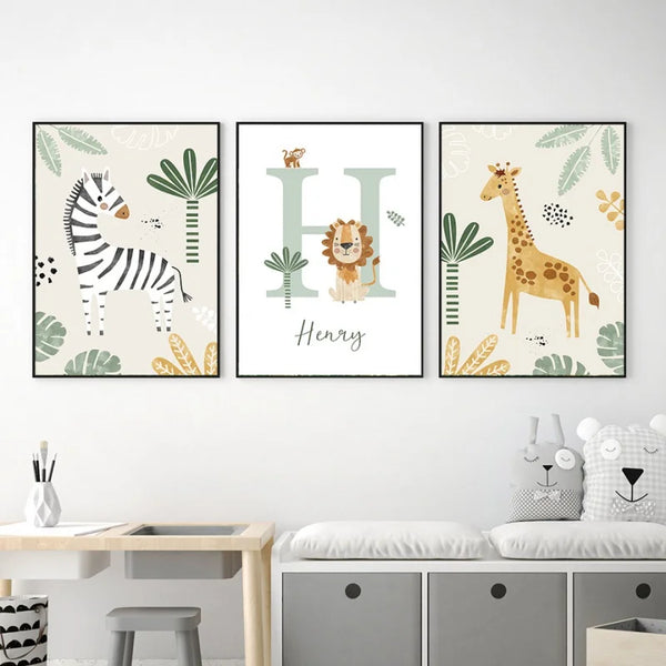 Decorative Picture "Jungle Animals" Multivariant