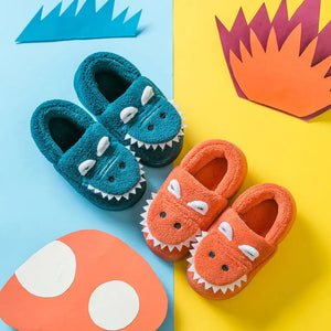 Soft Dino Slippers for Toddlers – Ages 1–6